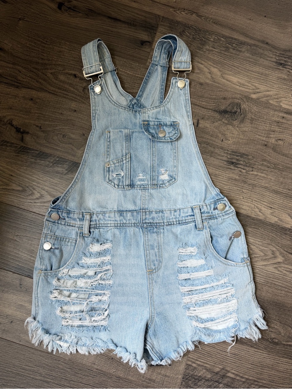 Rue21 Light Blue Denim Overalls